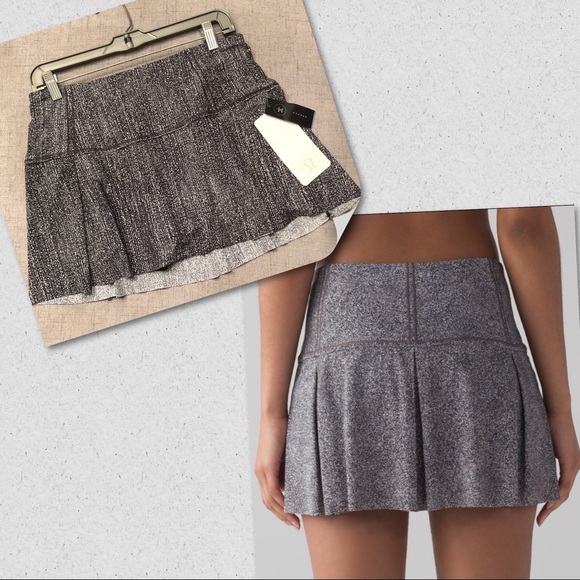 lululemon athletica Dresses & Skirts - Lululemon Lost In Pace Skirt New 8 Black & White